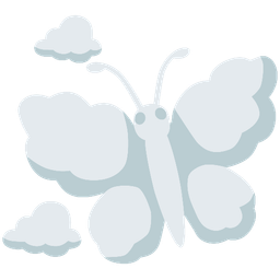 cloud and butterfly