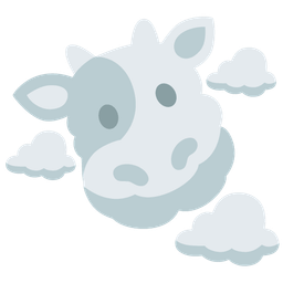 cloud and cow face