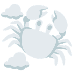 cloud and crab