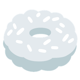 cloud and doughnut
