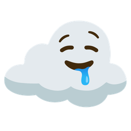 cloud and drooling face