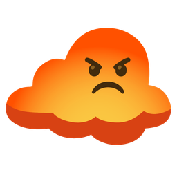 cloud and enraged face