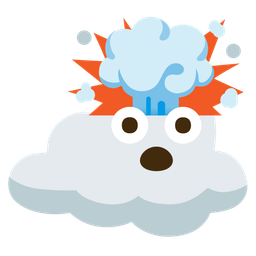 cloud and exploding head
