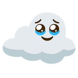 cloud and face holding back tears