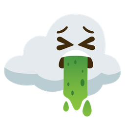 cloud and face vomiting