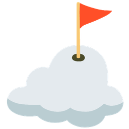 cloud and flag in hole