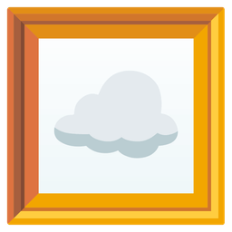 cloud and framed picture