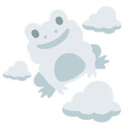 cloud and frog