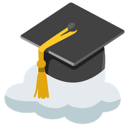 cloud and graduation cap
