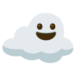 Cloud and Grinning face