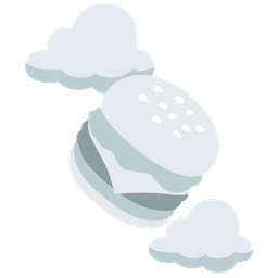 cloud and hamburger