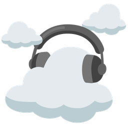 cloud and headphone