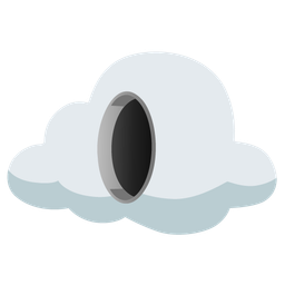 cloud and hole