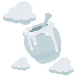 cloud and honey pot