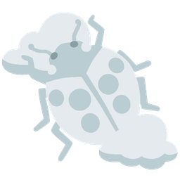 cloud and lady beetle