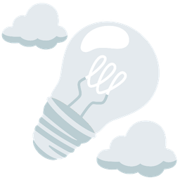 cloud and light bulb