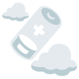 cloud and low battery