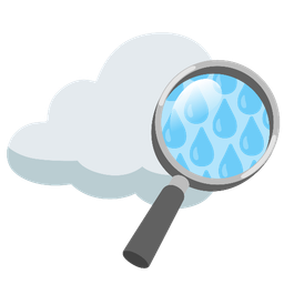 cloud and magnifying glass tilted right