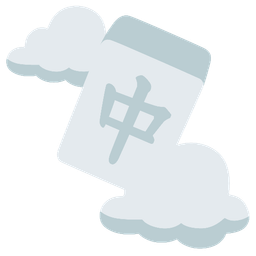 cloud and mahjong red dragon