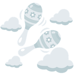 cloud and maracas