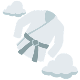 cloud and martial arts uniform