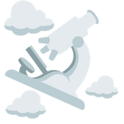 cloud and microscope