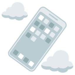 cloud and mobile phone