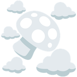 cloud and mushroom
