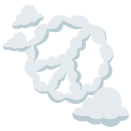 cloud and peace symbol