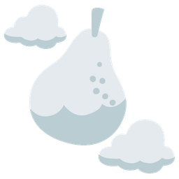 cloud and pear