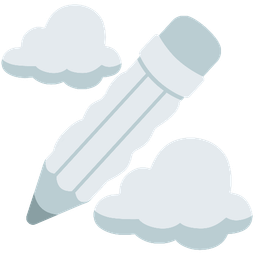 cloud and pencil