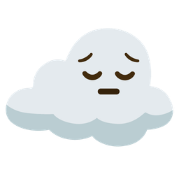 cloud and pensive face