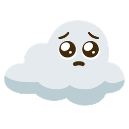 cloud and pleading face
