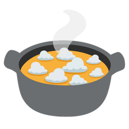 cloud and pot of food