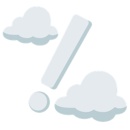 cloud and red exclamation mark