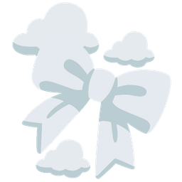 cloud and ribbon