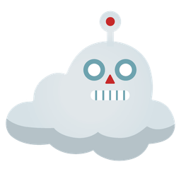 cloud and robot