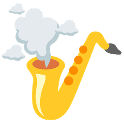 cloud and saxophone