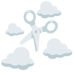 cloud and scissors
