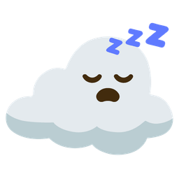 cloud and sleeping face