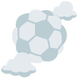 cloud and soccer ball