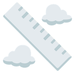 cloud and straight ruler