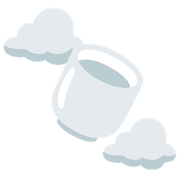 cloud and teacup without handle