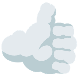 cloud and thumbs up