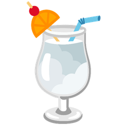 cloud and tropical drink