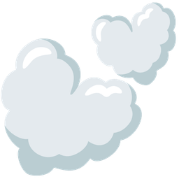 cloud and two hearts