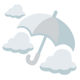 cloud and umbrella