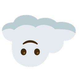 Cloud and Upside-down face