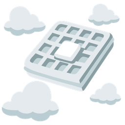 cloud and waffle