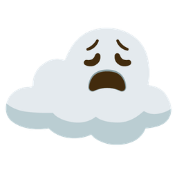 cloud and weary face